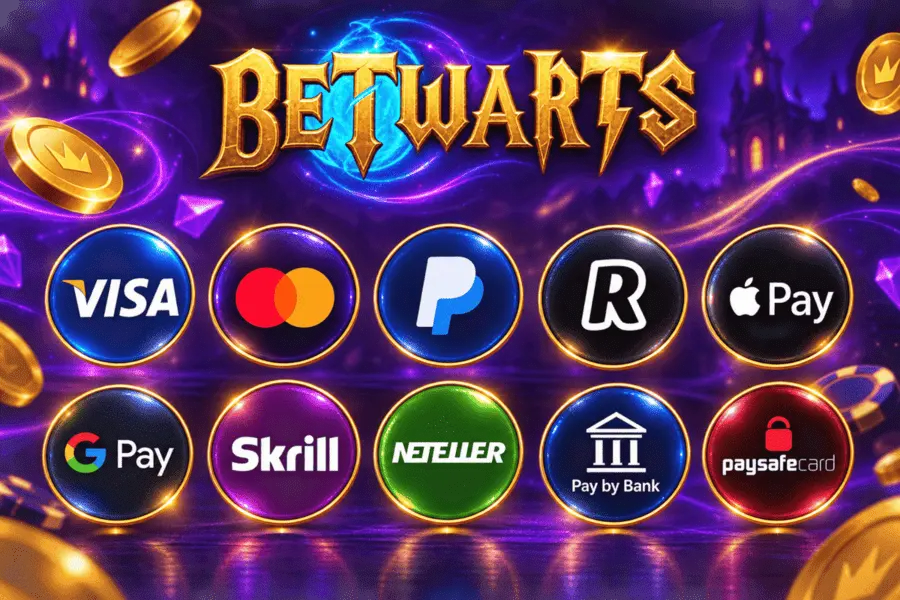 Betwarts payment methods